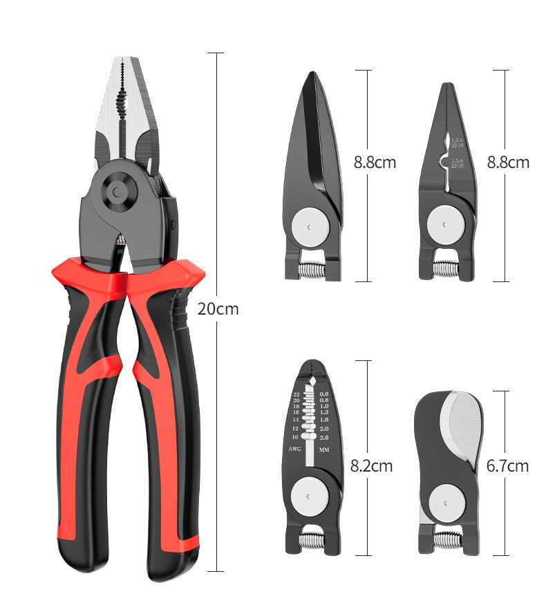 Plier Pro - Alicate Multifuncional 5 em 1 + BRINDE: Trena Portátil Auto Retrátil